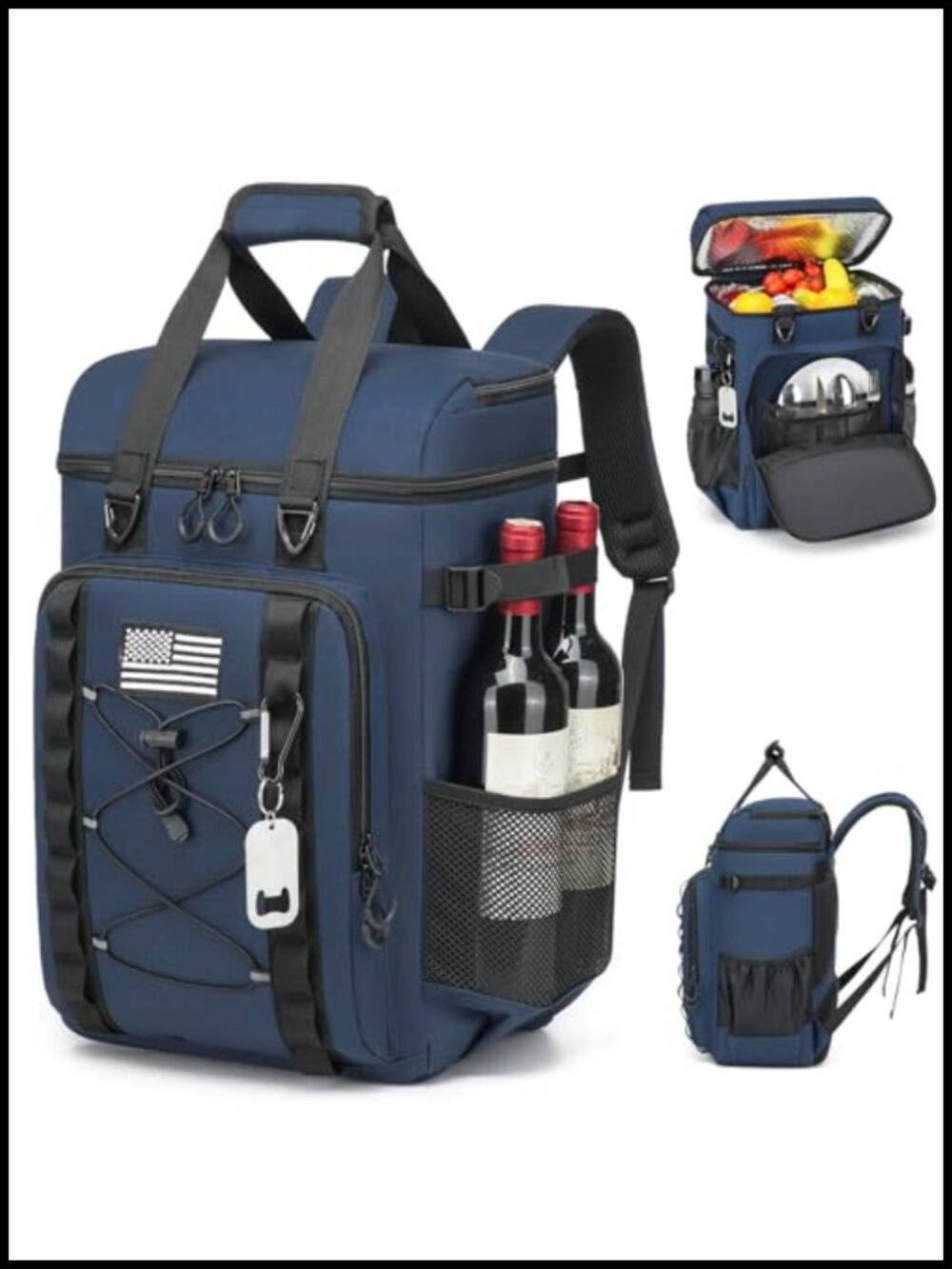 Tactical Cooler Backpack Insulated Lunch Bag 50 Can Backpack
